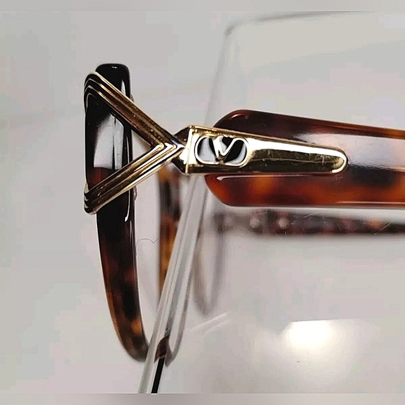Valentino Tortoise Gold Eyeglasses Frames V164 518 130 - Picture 4 of 13